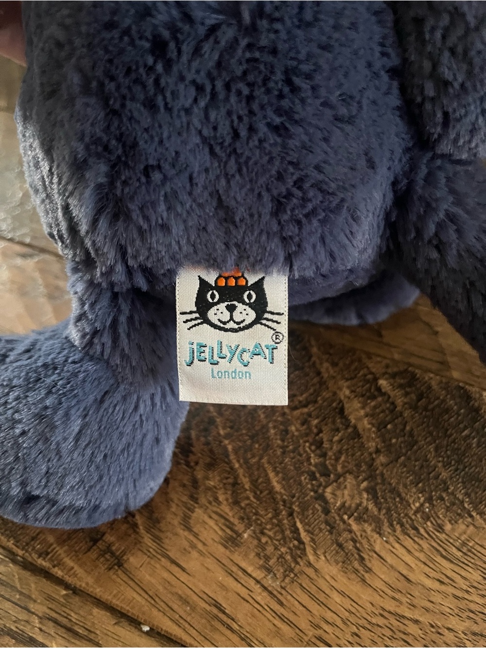 Jellycat Bashful Blue Elephant plush toy. - Picture 5 of 7